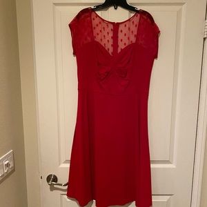 Adorable sheer sleeved dress